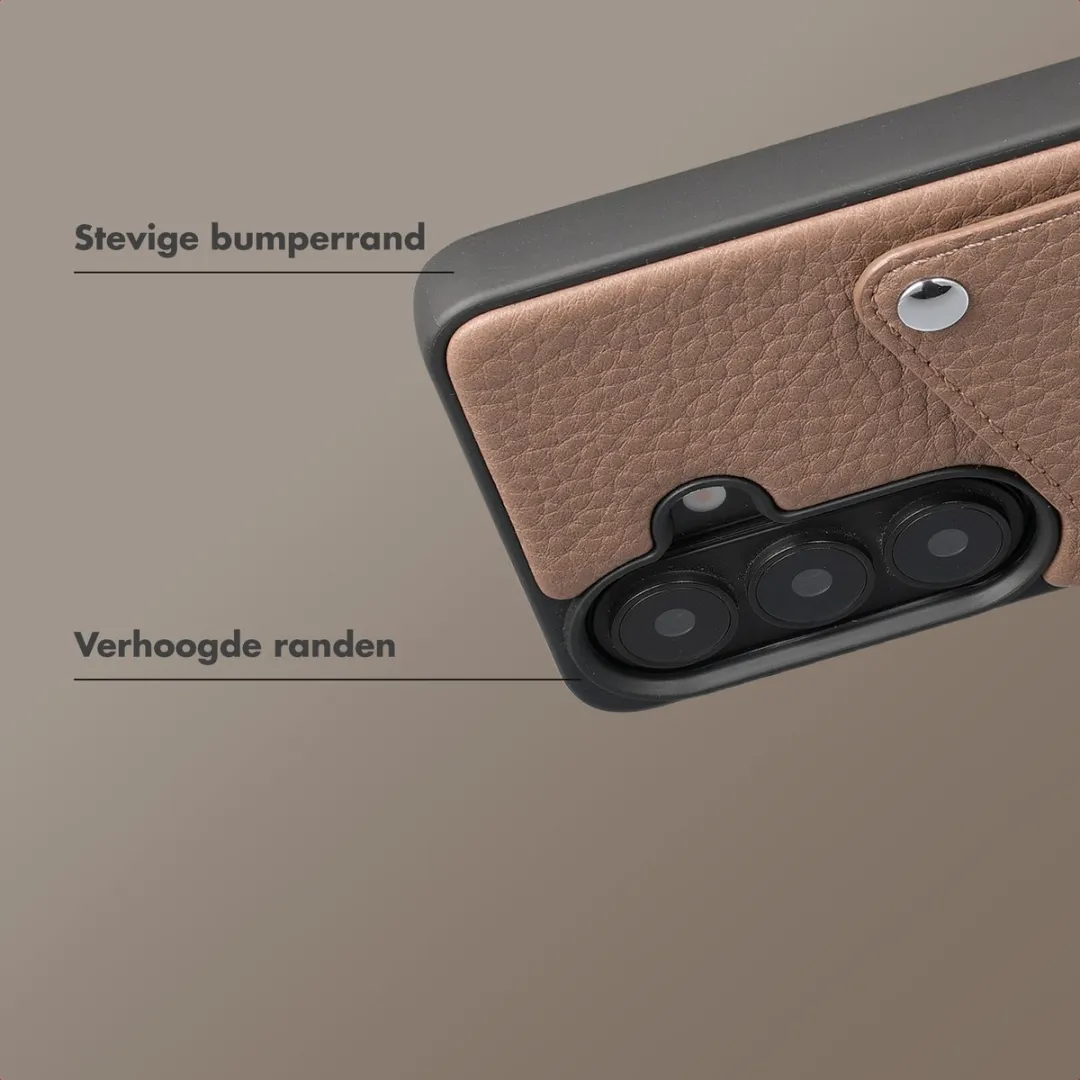 Selencia Hoesje Samsung Galaxy S26 - Pashouder Mocha Brown