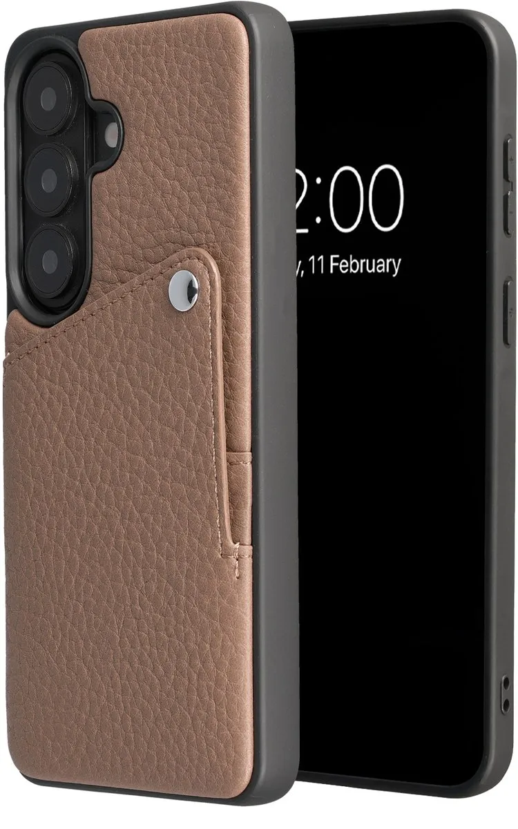 Selencia Hoesje Samsung Galaxy S26 - Pashouder Mocha Brown