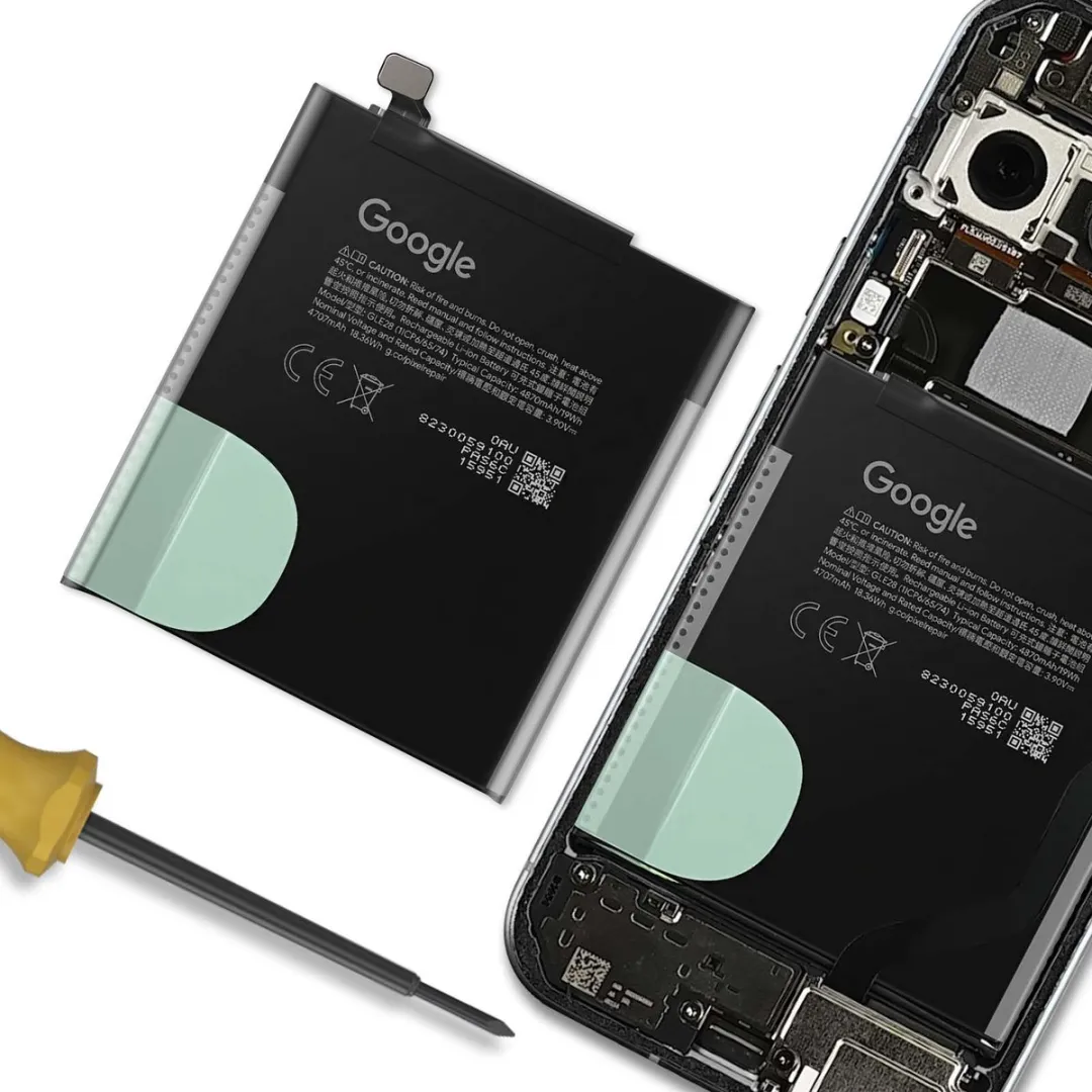 Google Pixel 10 Pro G949-01443-00 Vervangende batterij 4870mAh - Zwart