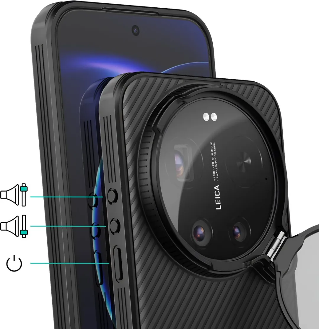 Nillkin CamShield Prop Hoesje Xiaomi 17 Ultra - Zwart - afbeelding 4 van 5