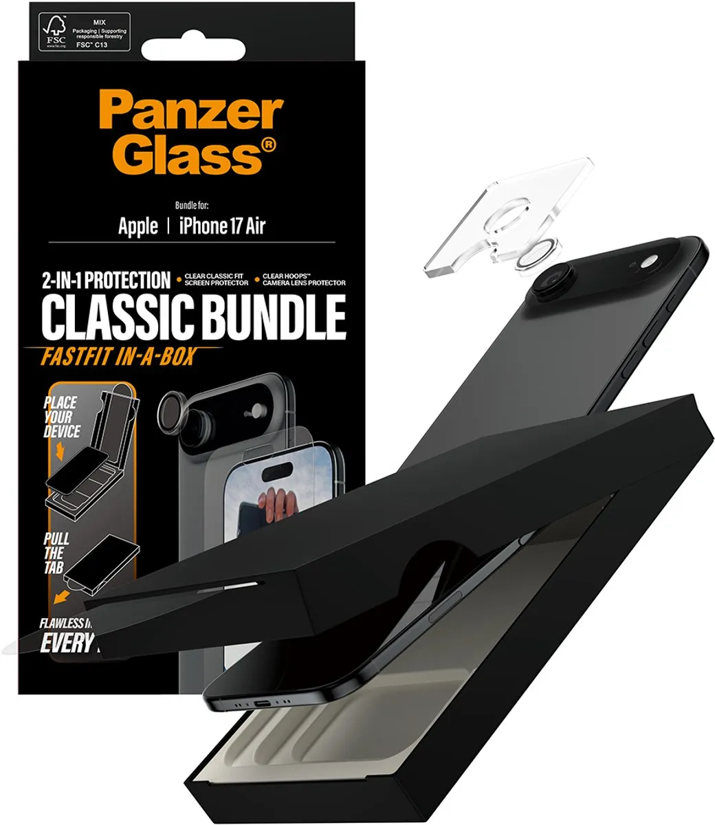 PanzerGlass Classic 2-in-1 iPhone XR Beschermers - PG78316