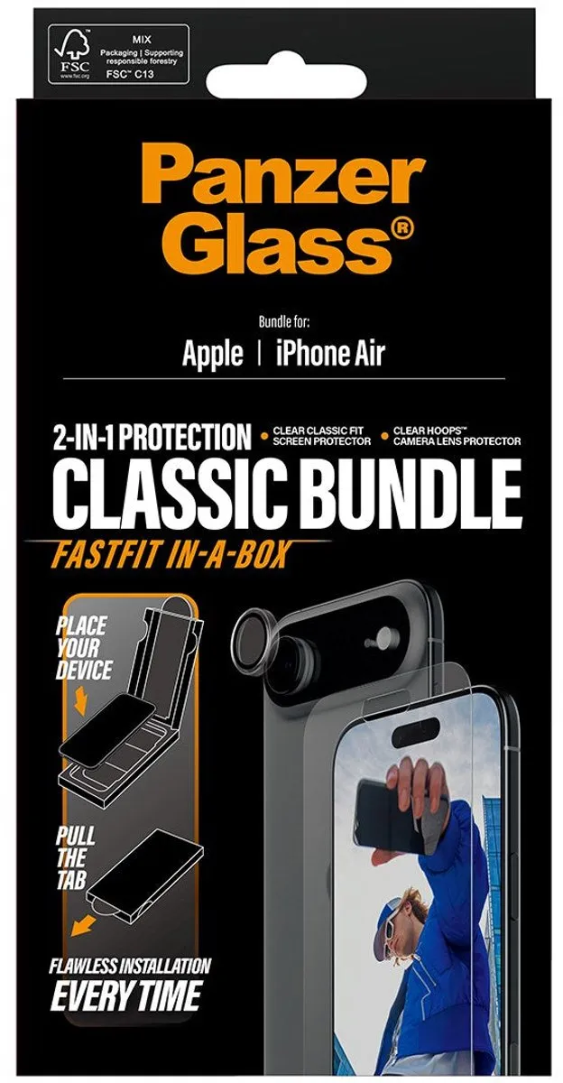 PanzerGlass Classic 2-in-1 iPhone XR Beschermers - PG78316