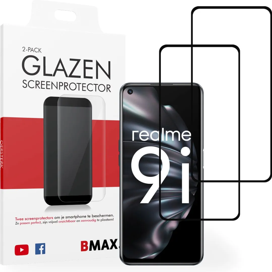 BMAX Realme 9i Screenprotector 2-pack