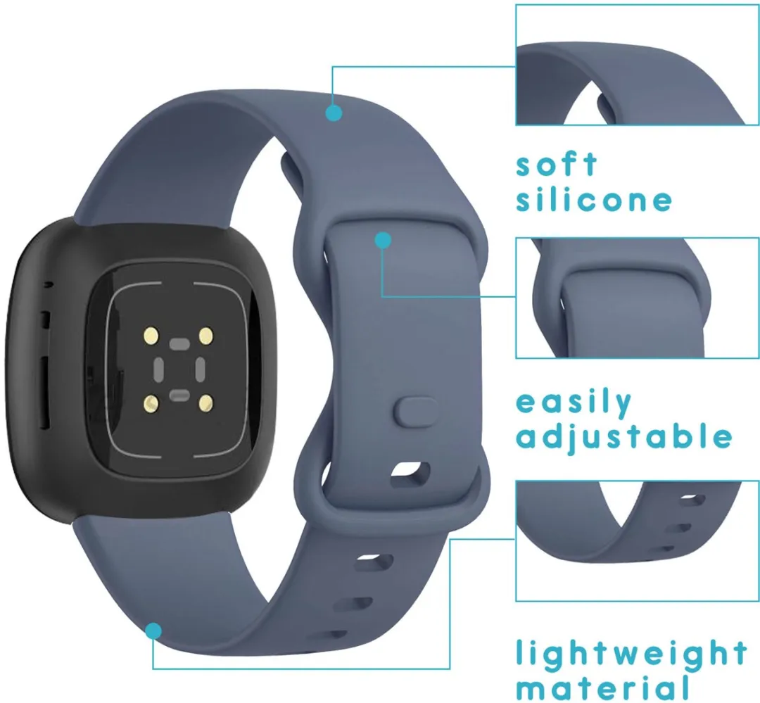 Imoshion Siliconen Bandje Fitbit Sense/V3/V4 - Donkerblauw
