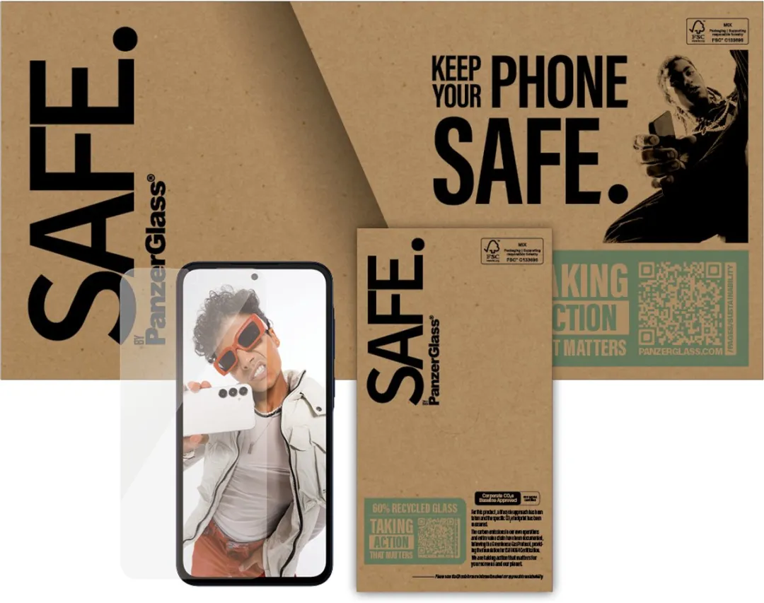 PanzerGlass SAFE. Screen Protector Samsung Galaxy A36 5G - Ultra-Wide Fit