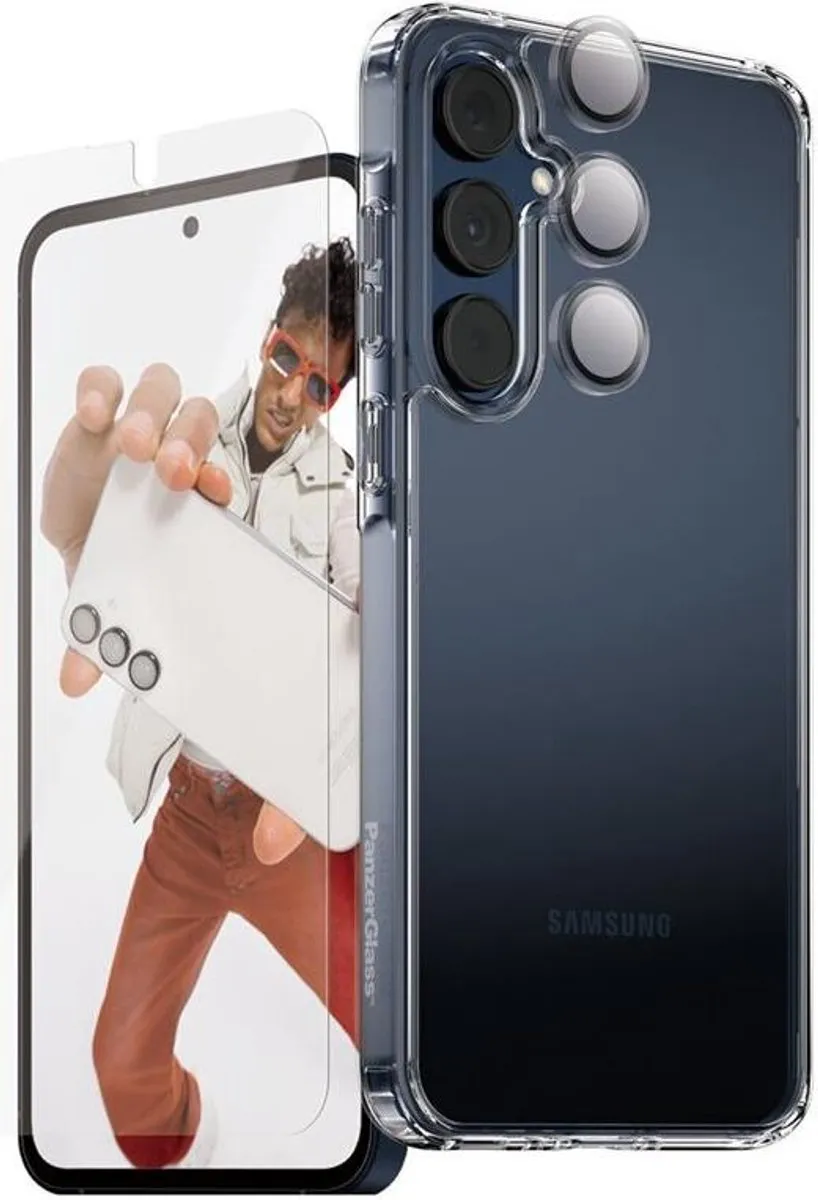PanzerGlass CARE Flagship 3-in-1 Bundle Samsung Galaxy A56 - Zwart