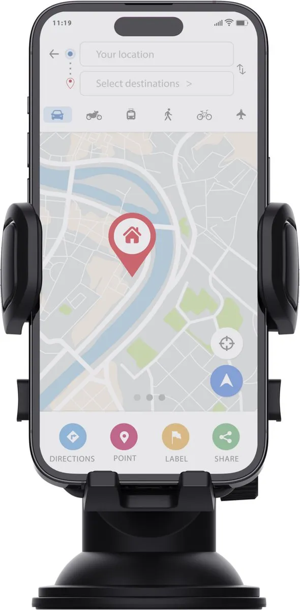 Trust Runo Telefoonhouder Auto - Zwart - afbeelding 6 van 6