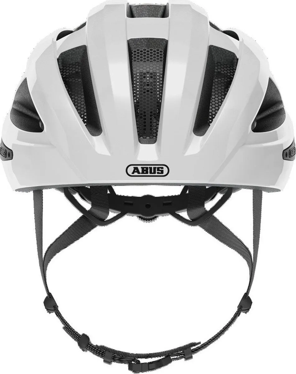ABUS Macator Fietshelm L - Wit Zilver