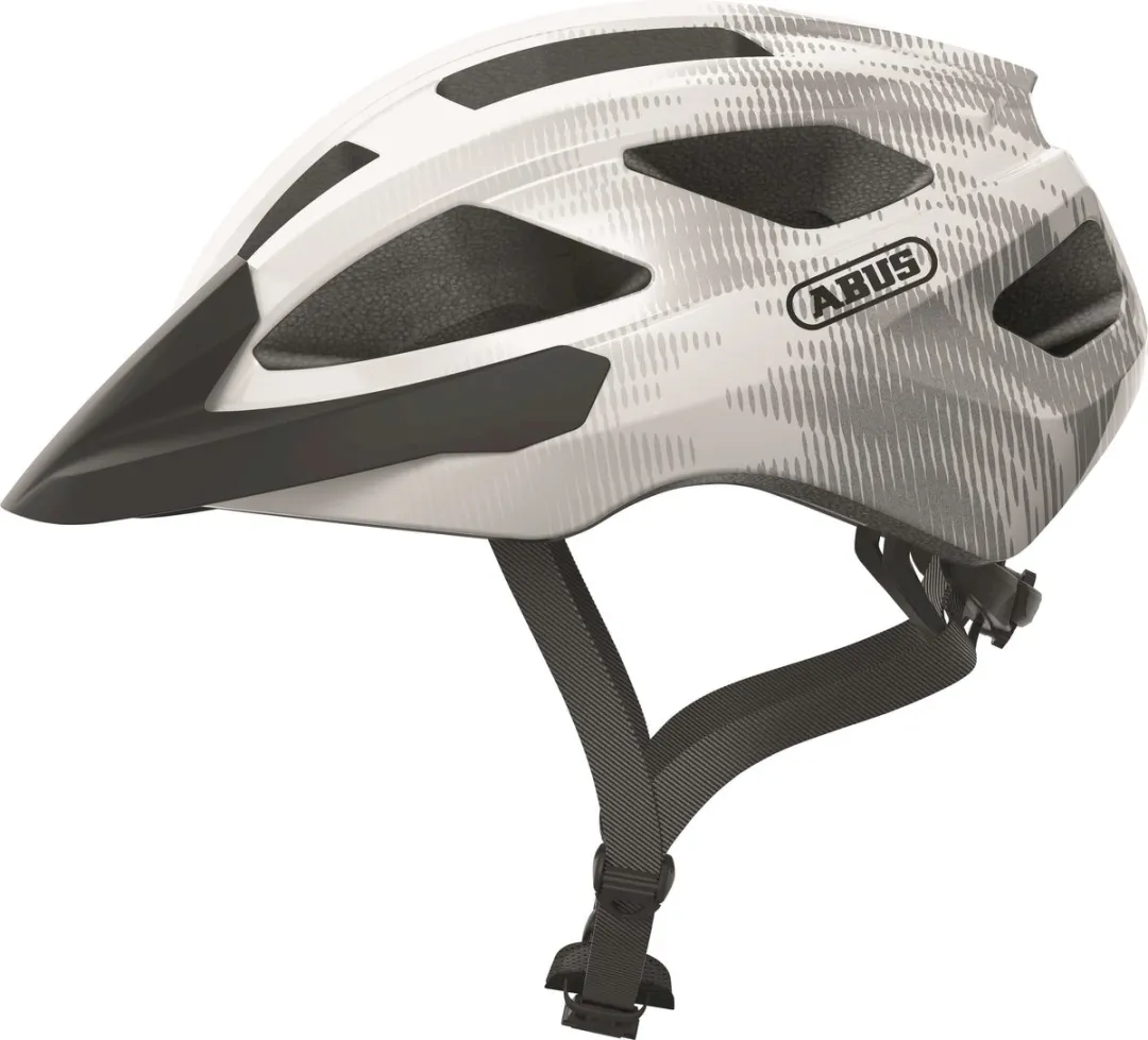 ABUS Macator Fietshelm L - Wit Zilver