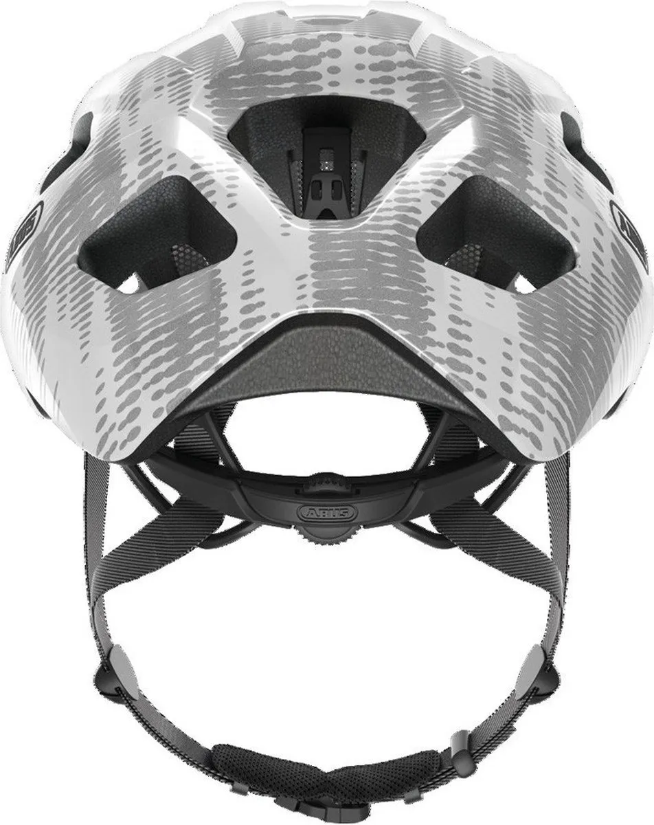 ABUS Macator Fietshelm L - Wit Zilver