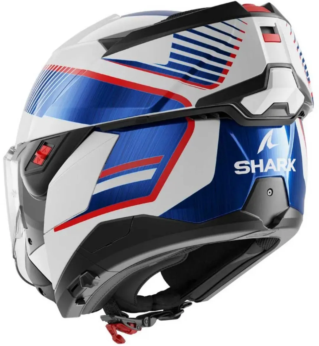 Shark Oxo Systeemhelm - Maat M - Wit/Rood/Blauw