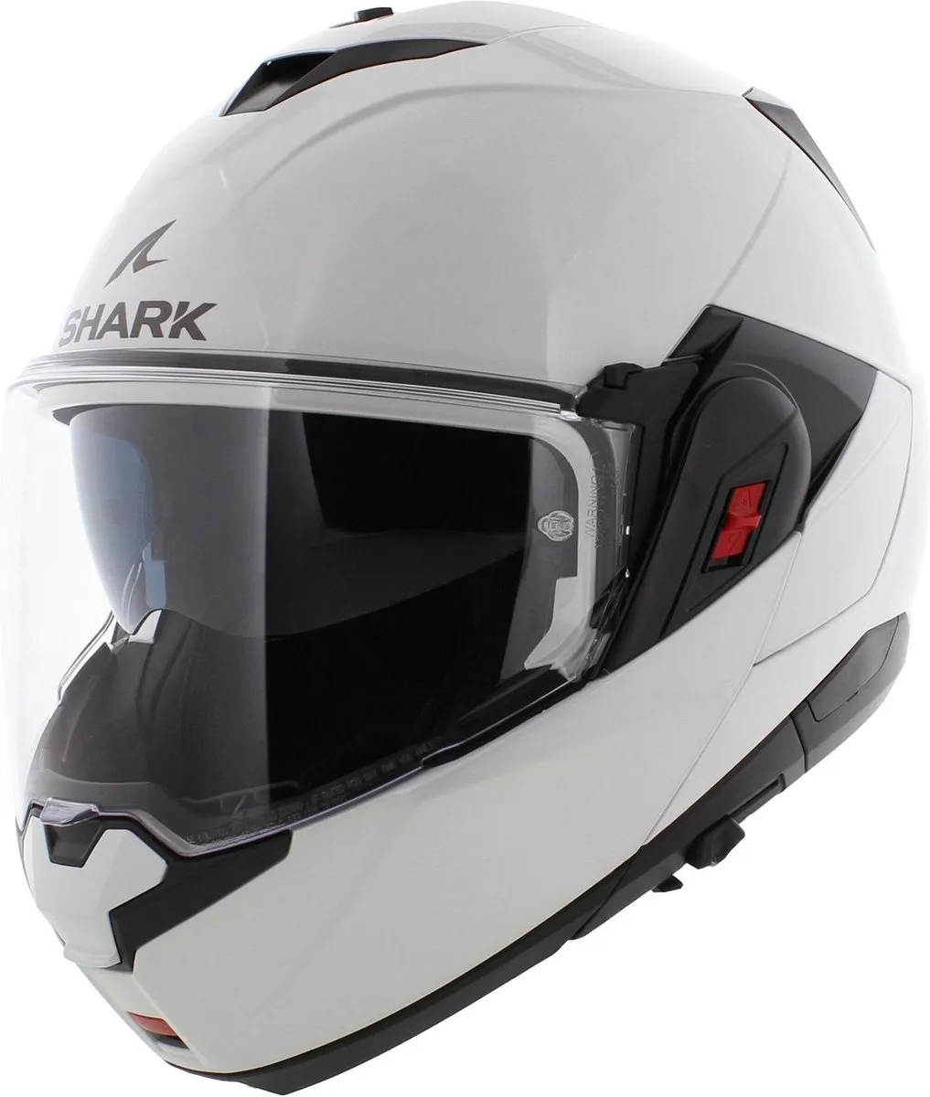 Shark Oxo Blank Pearly Wit Systeemhelm