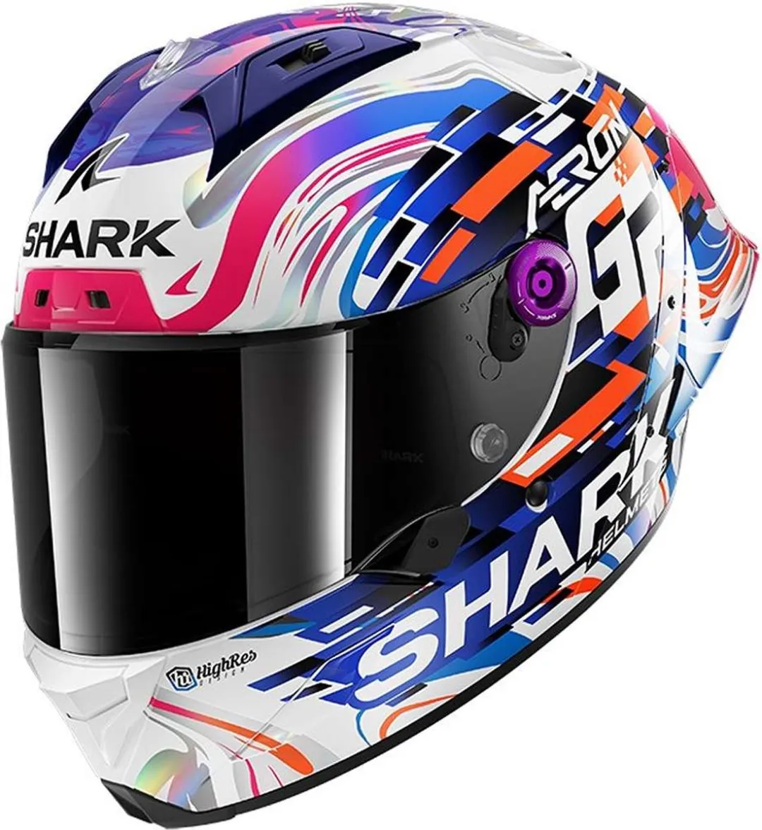 Shark Aeron-GP Replica Zarco GP De France DVB Carbon Violet Integraalhelm