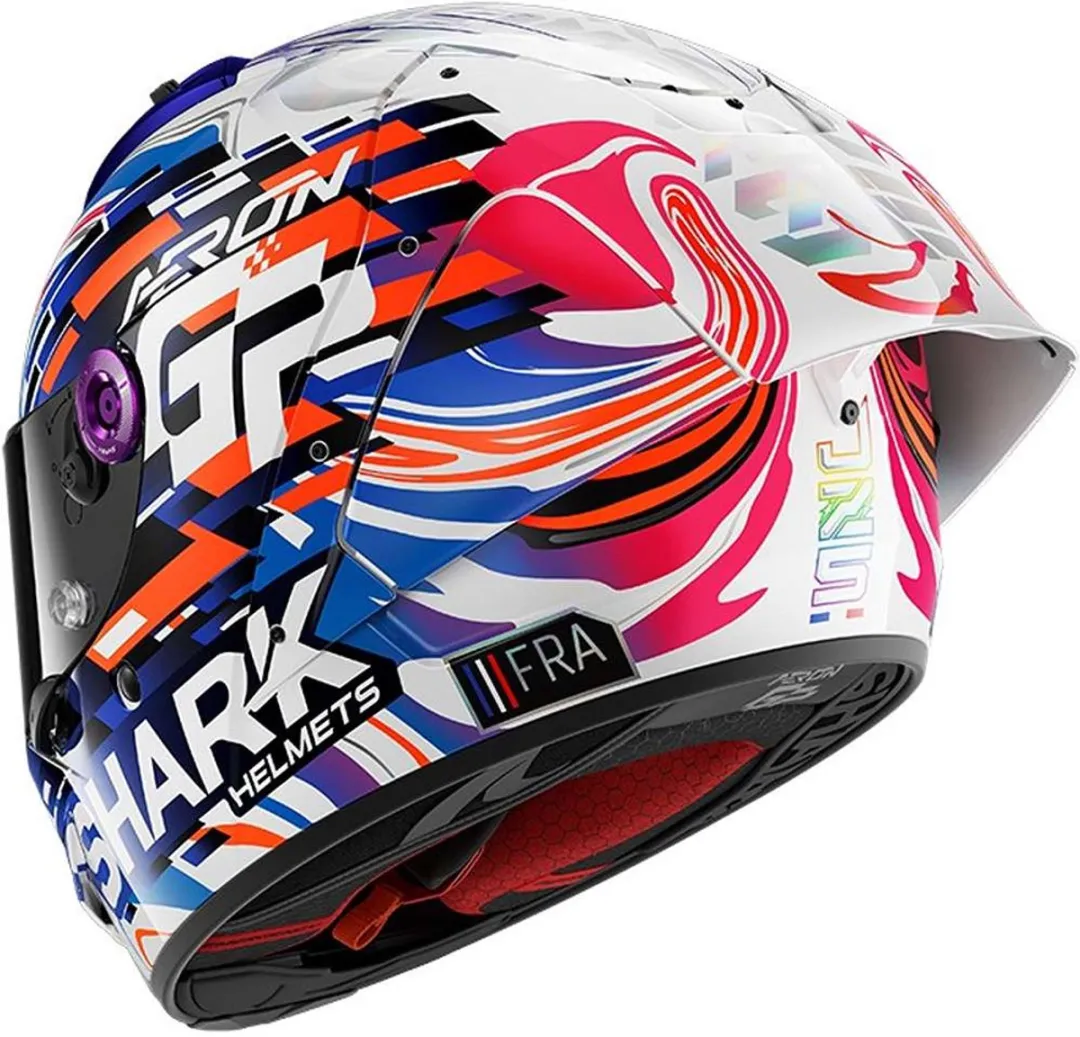Shark Aeron-GP Replica Zarco GP De France DVB Carbon Violet Integraalhelm - XS