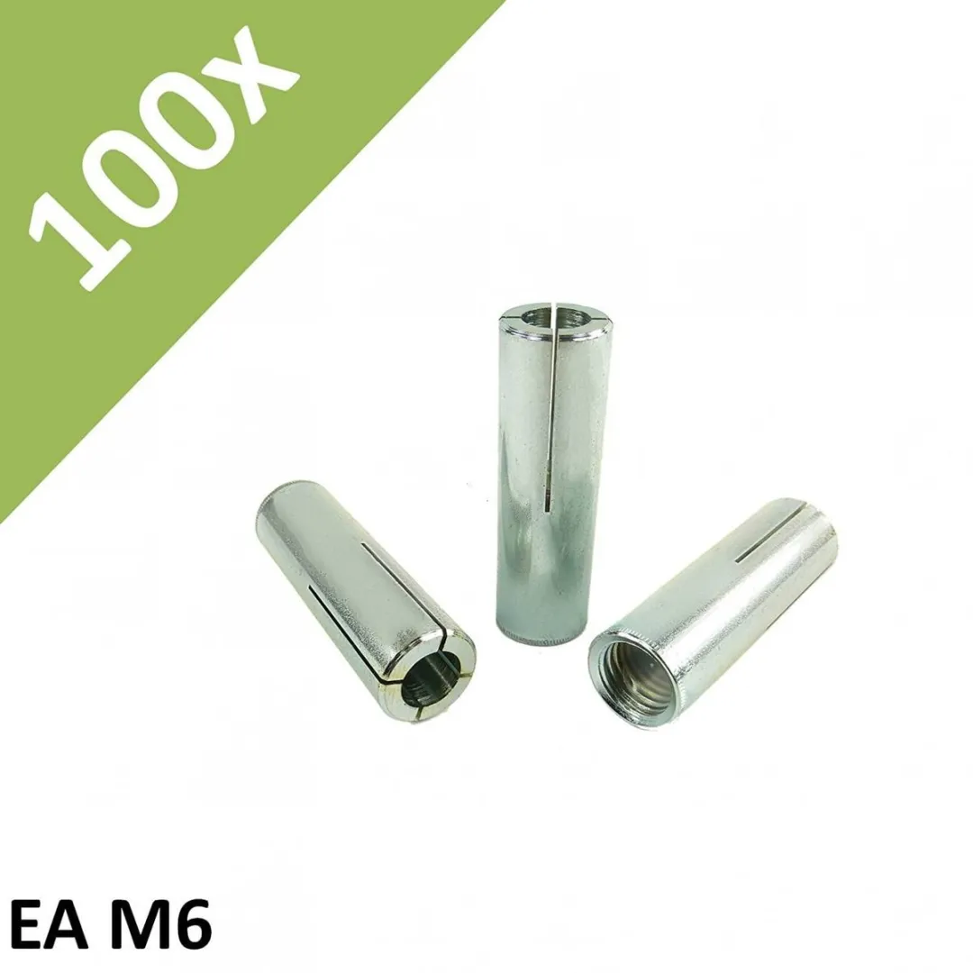 Fischer TA Hulsankers M6 S - 100 Stuks - Grijs - afbeelding 3 van 4