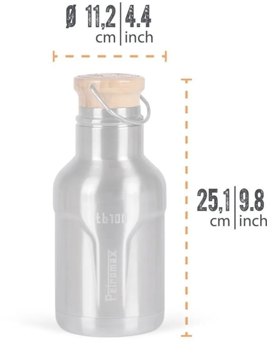 Petromax RVS Thermosfles 1L - Zwart - afbeelding 6 van 6