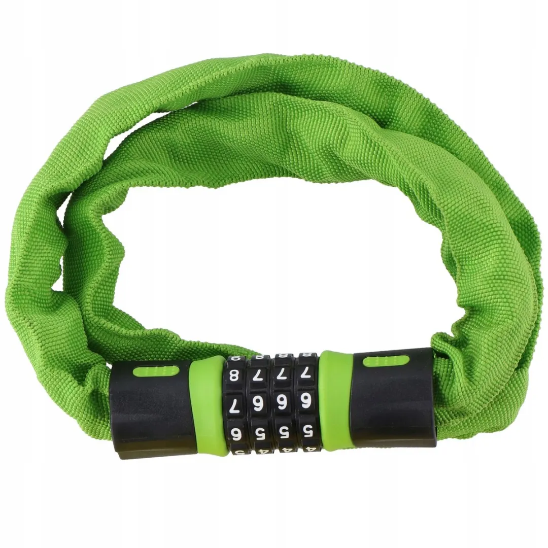 Dunlop Fietsketting met Cijferslot 90cm - Groen - afbeelding 3 van 3