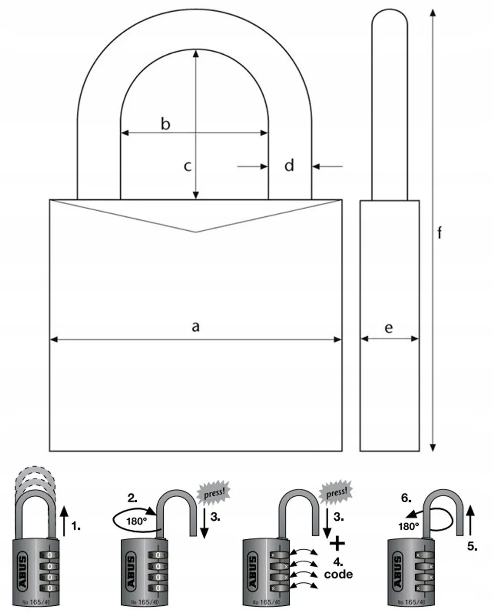 ABUS 724/20 Cijferslot Koffer - Groen - afbeelding 2 van 2