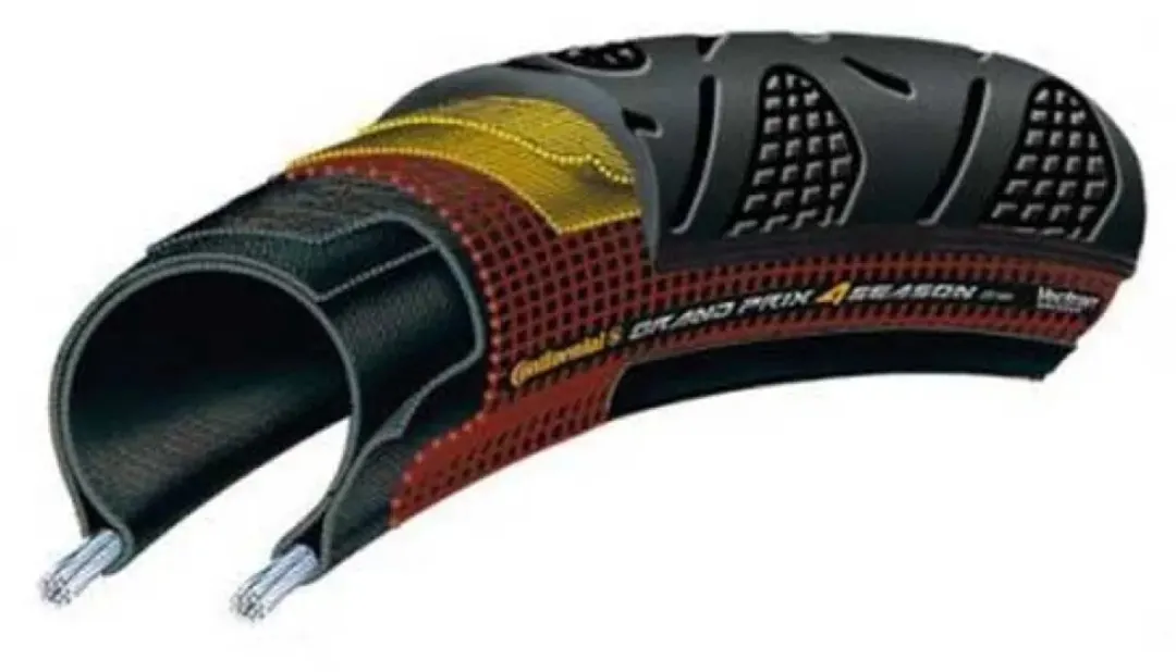 Continental Grand Prix 4 Seasons 28x1.25 Buitenband - Zwart