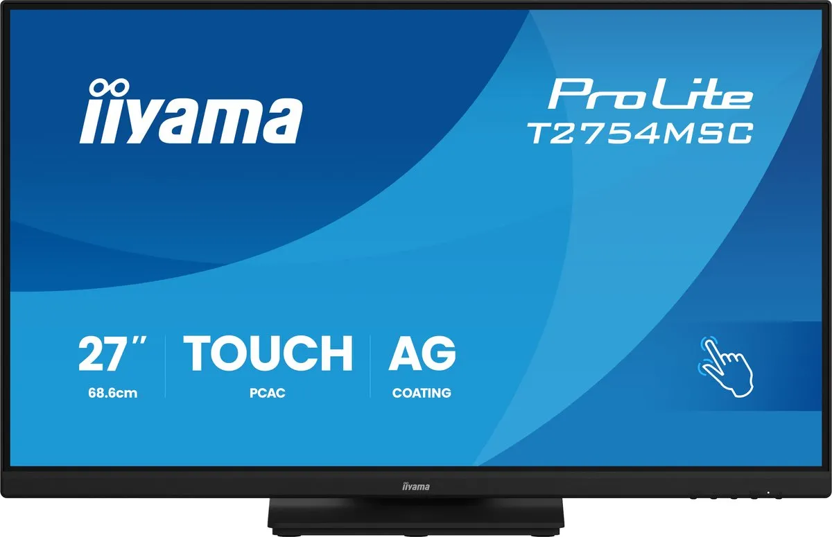 iiyama ProLite T2754MSC-B2AG Touchscreen Monitor 27" Full HD - Zwart
