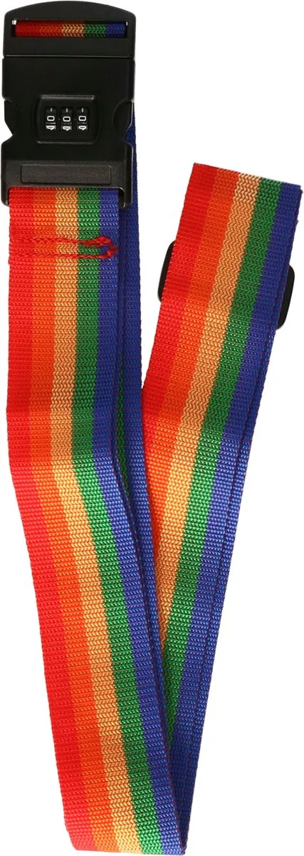 Bellatio Design Bagageriem Regenboog