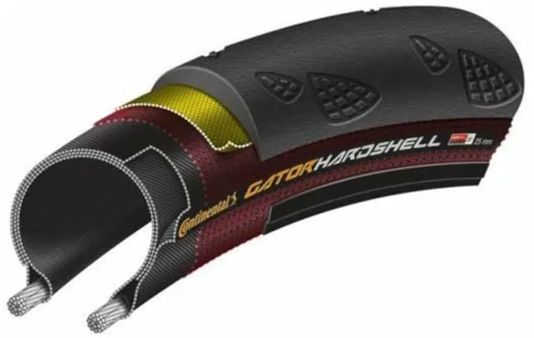 Continental Gator Hardshell Clincher 28-622 Raceband - Zwart