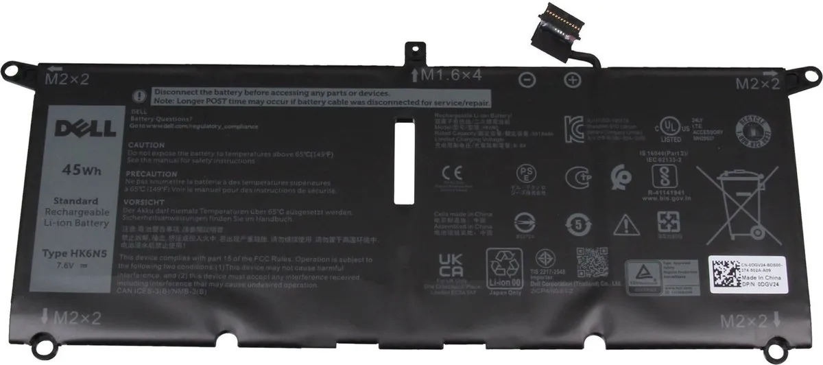 Dell 0HK6N5 Laptopbatterij 45Wh