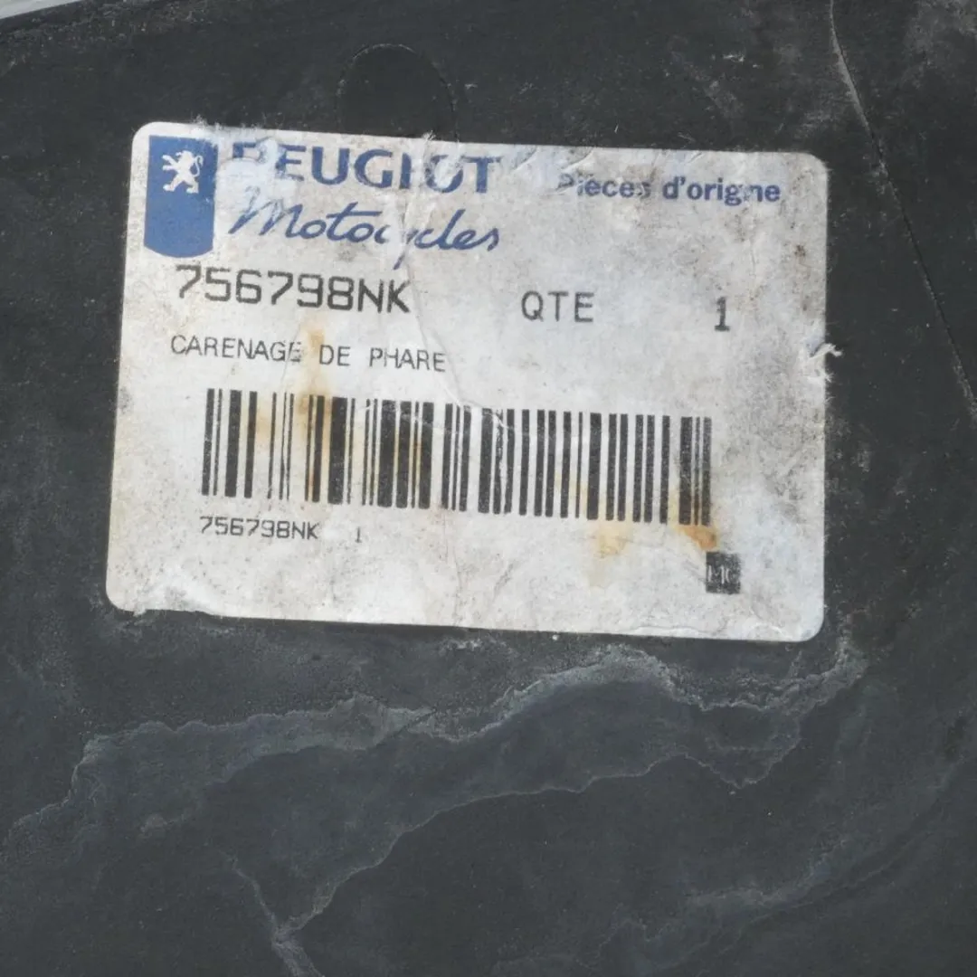 Peugeot 50 XPS Plaque Phare - Noir