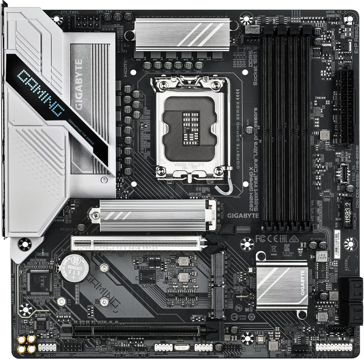 Gigabyte Z890M GAMING X moederbord - Intel Z890 - microATX