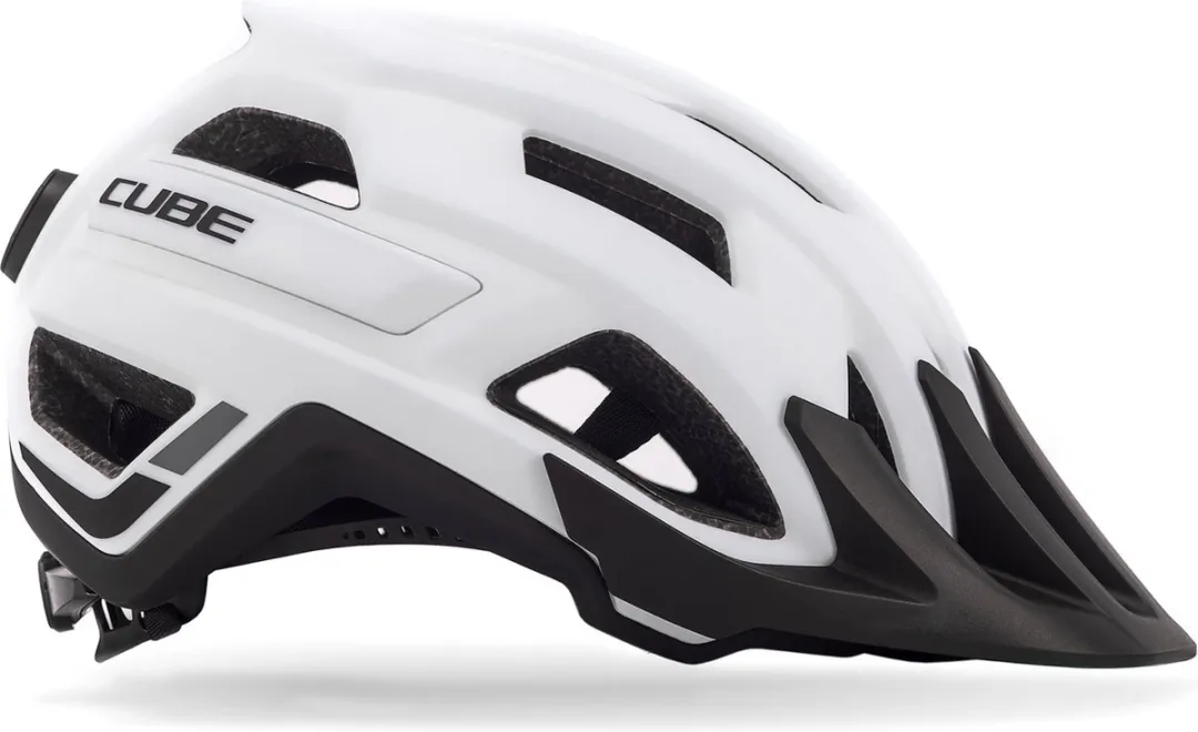 Cube Mountainbikehelm Rook - 18 Ventilatiegaten - L - Zwart/Wit