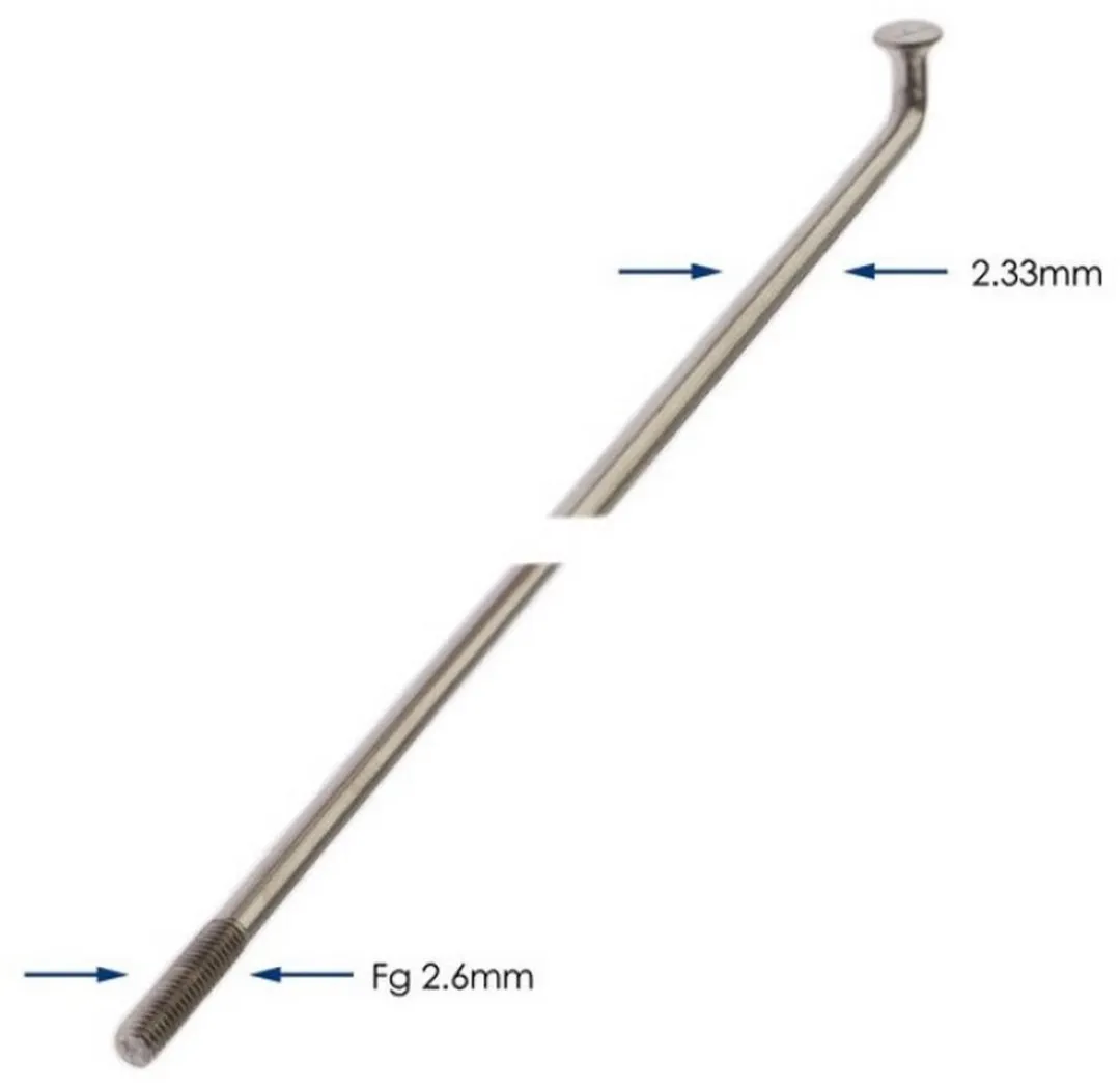 Alpina Raggi 2.33mm FG Spaken - RVS - 144 Stuks