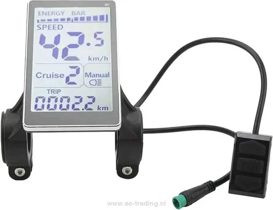 OUXI M5 LCD Display - V8.2 Fietsdisplay - Zwart/Grijs