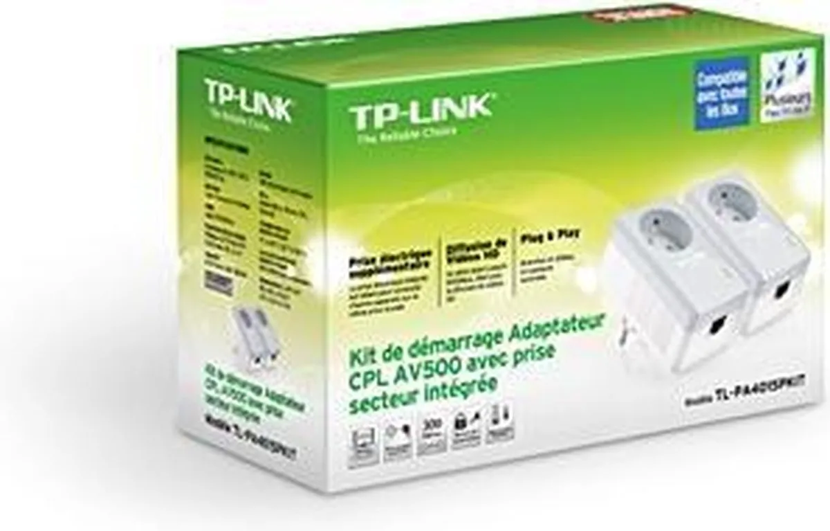 TP-Link TL-PA4015PKIT Powerline Adapter - 2 Stuks Wit