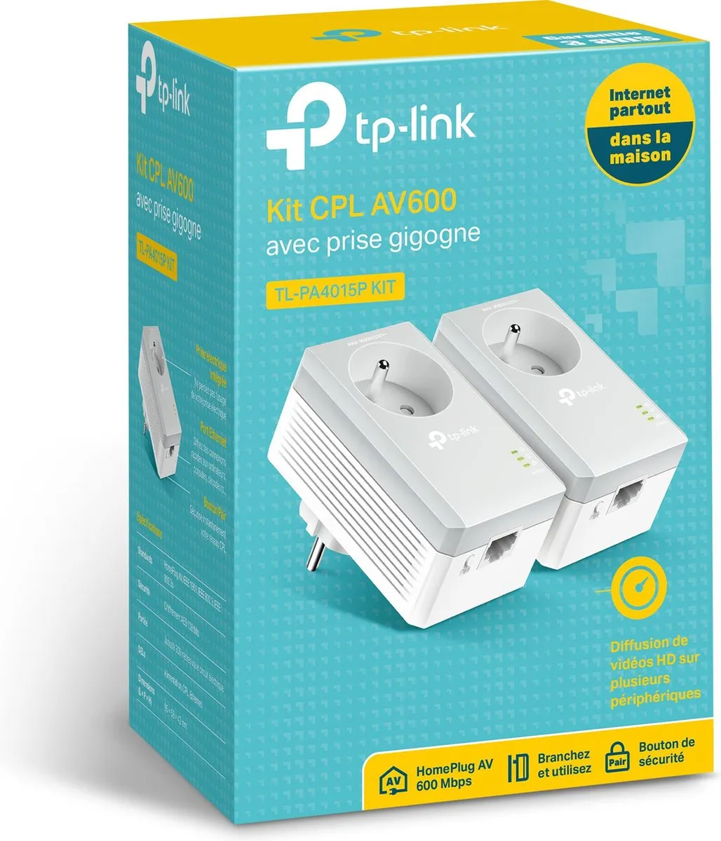 TP-Link TL-PA4015PKIT Powerline Adapter - 2 Stuks Wit