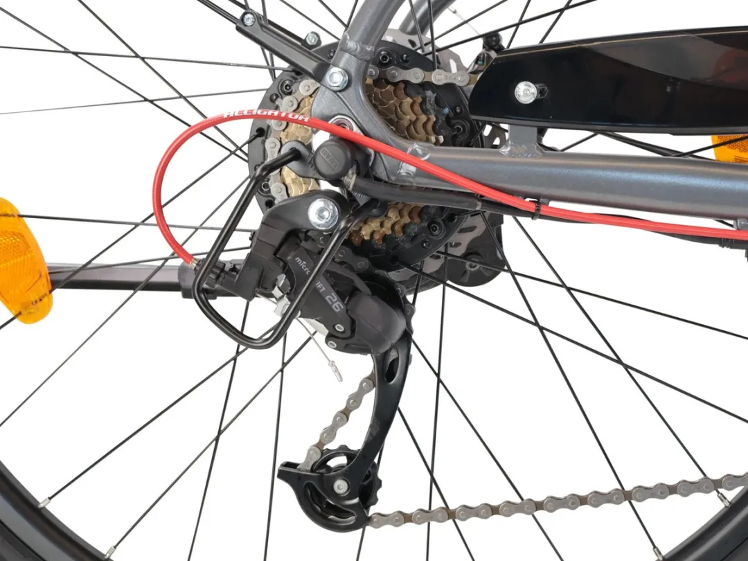 Sharp Urban Elektrische Stadsfiets 28" - 470Wh - 7 Versnellingen - Grijs