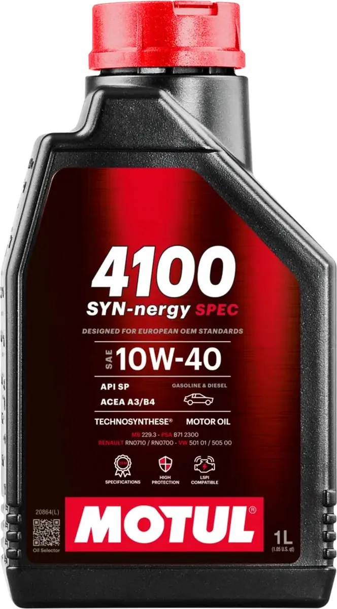 Motul 4100 SYN-nergy SPEC 10W-40 Motorolie 1L