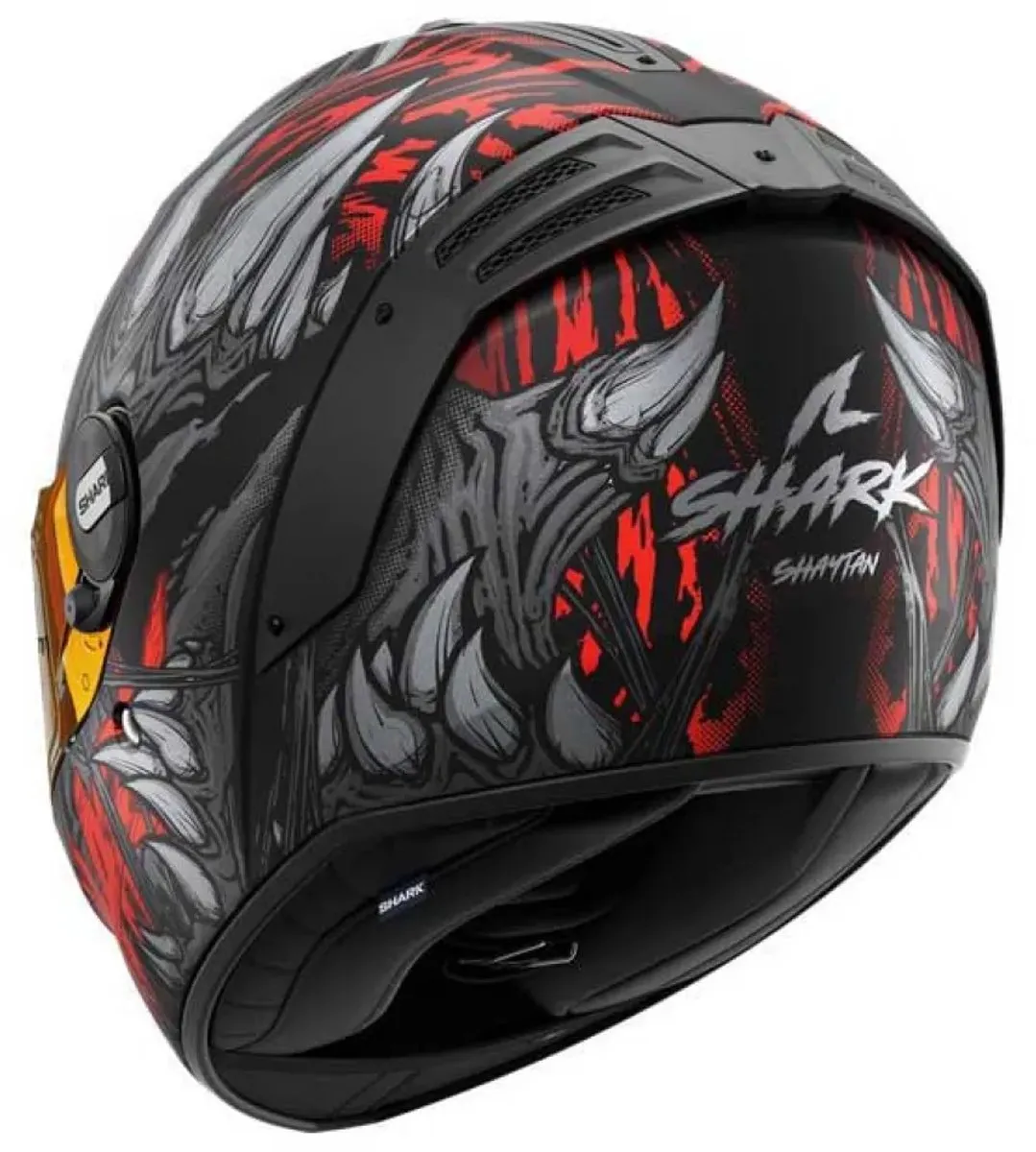 Shark Spartan RS Shaytan Integraalhelm - XL - Mat Zwart/Rood