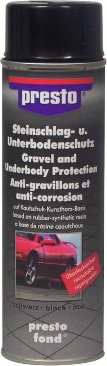 Presto Bodembescherming Anti-Steenslag 500ml - Zwart