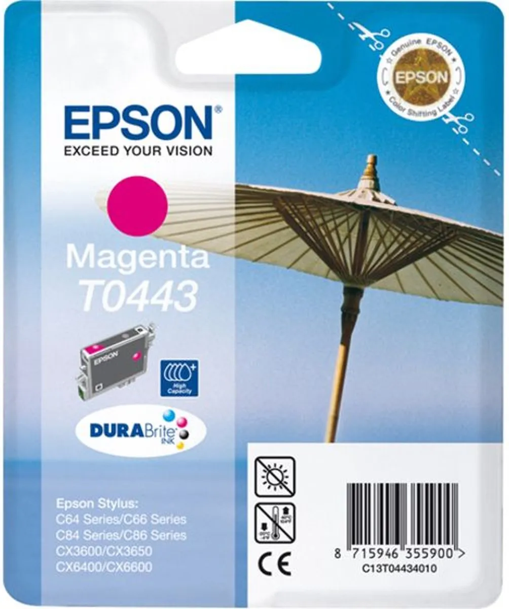Epson T0443 Magenta Inktcartridge - 13ml