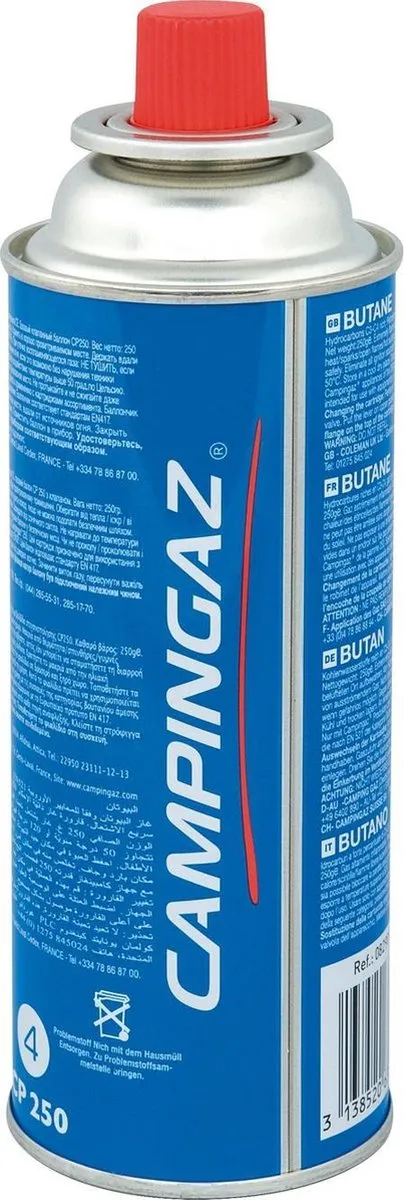 Campingaz CP-250 Gasfles 250g - Butaan - Meerkleurig