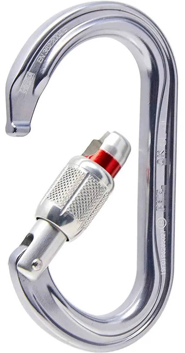 Petzl M33A SL Karabijnhaak - Schroefsluiting - Aluminium - Zilver