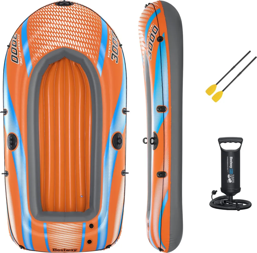 Bestway Kondor Elite 3000 Opblaasboot - 3 Personen - Oranje