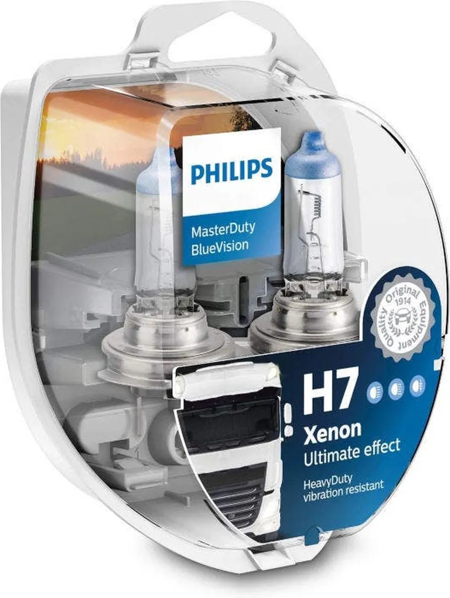 Philips H7 24V MasterDuty BlueVision Set - 2 Stuks