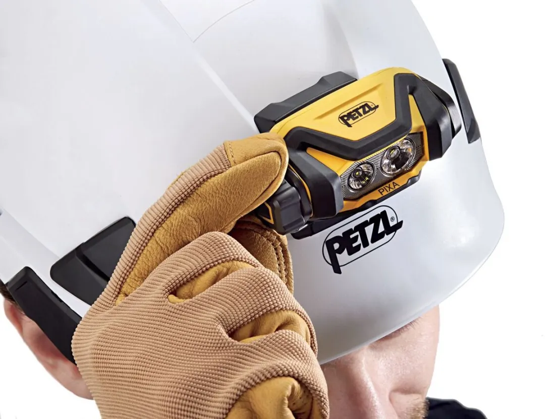 Petzl PIXA Hoofdlamp 450 Lumen - Geel/Zwart