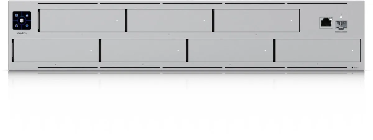 Ubiquiti UNAS Pro NAS Rack (2U) Cortex-A Cortex-A57 8 GB Grijs