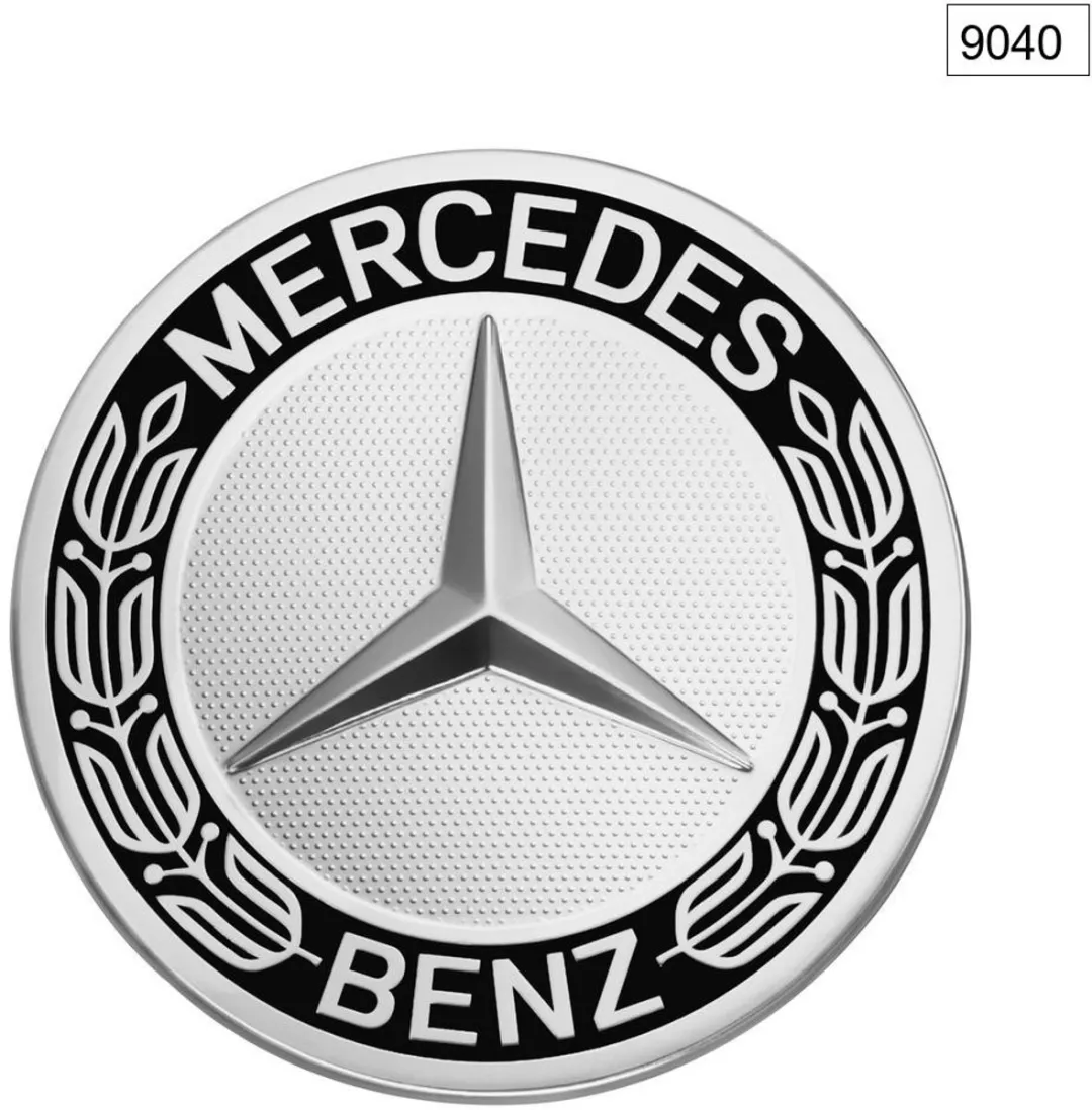 Mercedes Naafdoppen Zwart 75mm