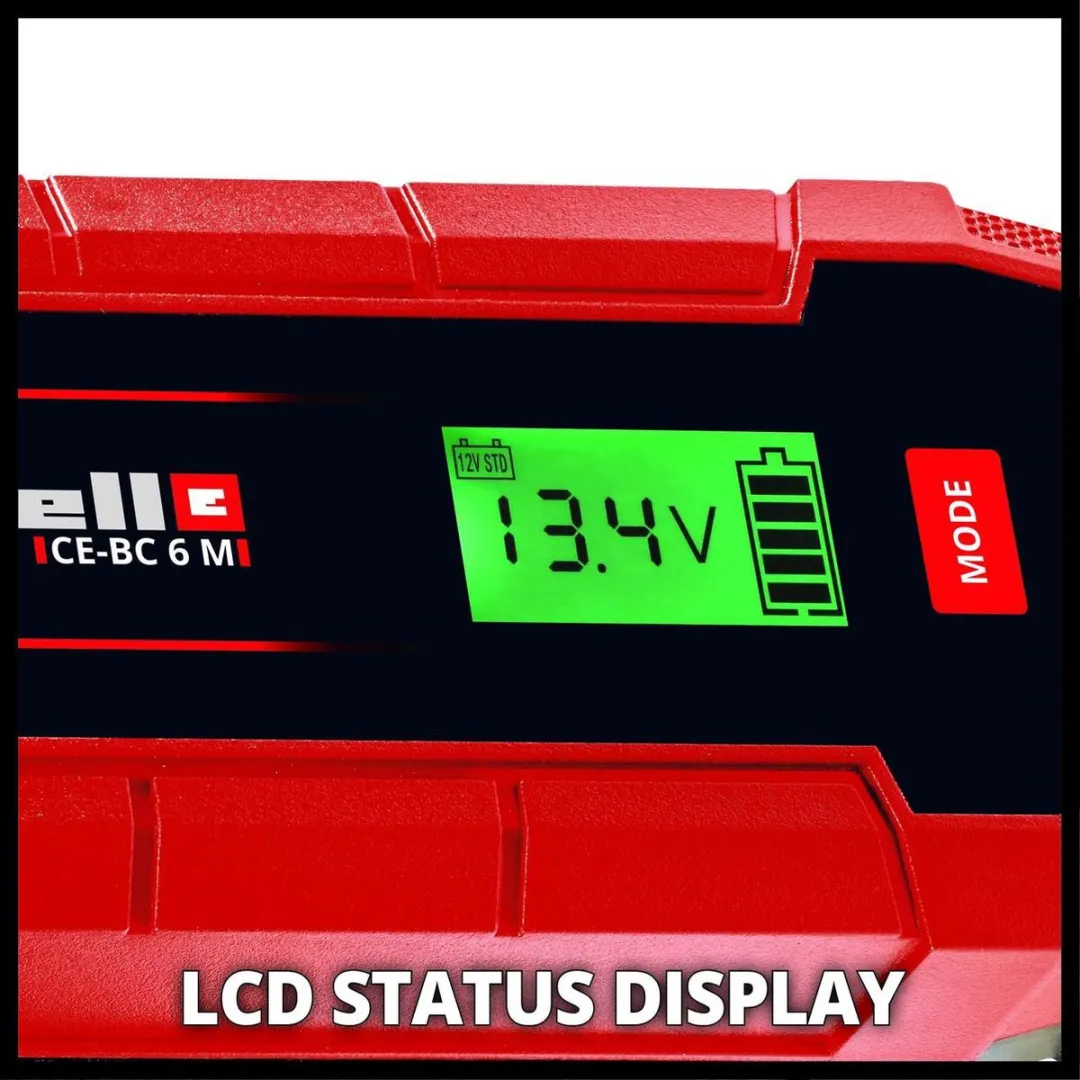 Einhell CE-BC 6 M Acculader 12V 6A - Druppellaadfunctie