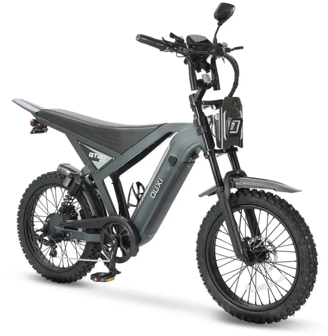 OUXI GT20 Pro Elektrische Skinnybike 250W - 7 Versnellingen - 20 Inch - Donkergrijs