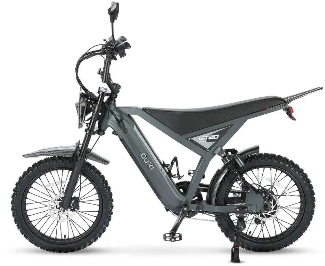 OUXI GT20 Pro Elektrische Skinnybike 250W - 7 Versnellingen - 20 Inch - Donkergrijs