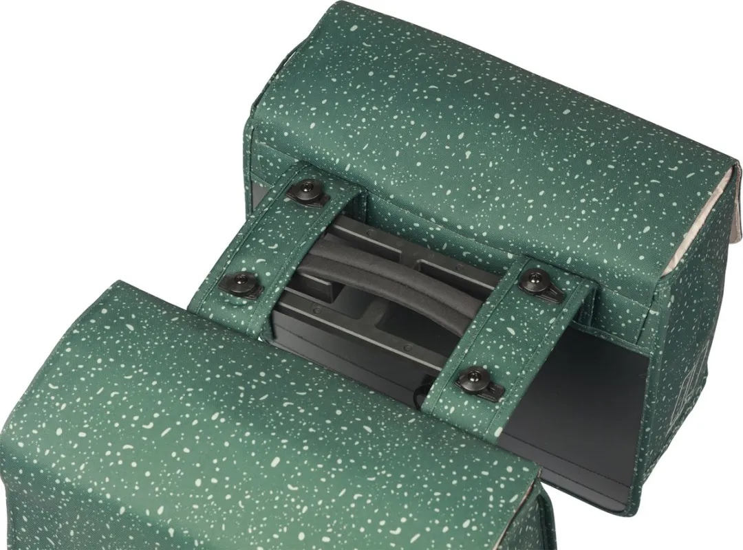 Basil Flair Dubbele Fietstas MIK 35L - Groen